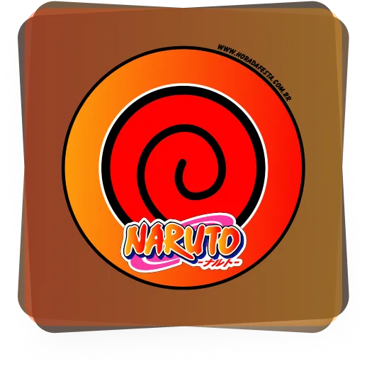 Quadro com logo do naruto